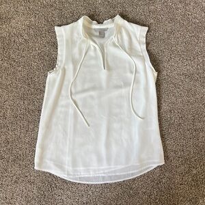 H&M White Sleeveless Blouse